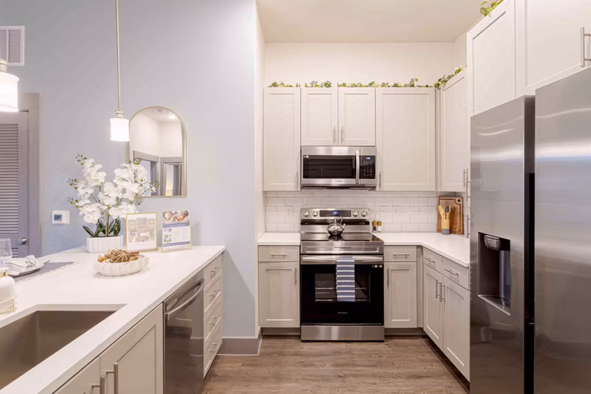 kitchen at Casella Apartments