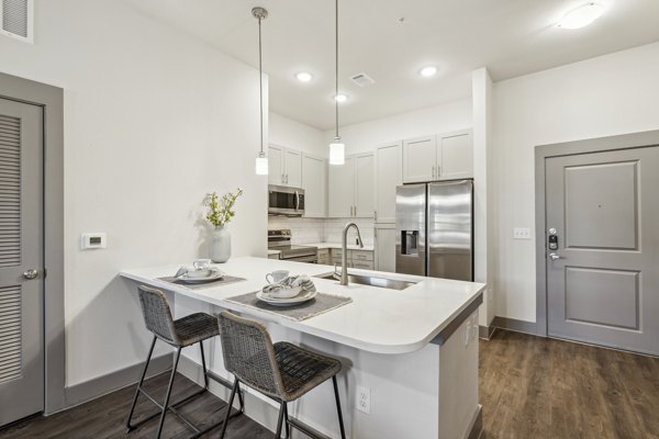 kitchen at Casella Apartments