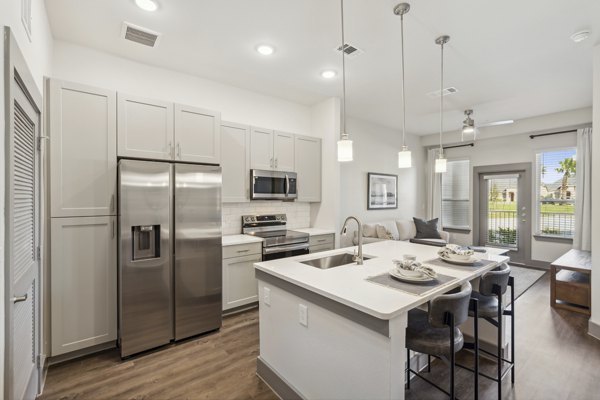 kitchen at Casella Apartments
