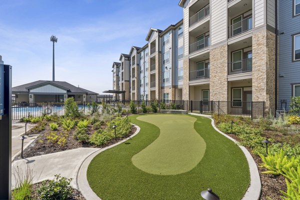 patio at Casella Apartments