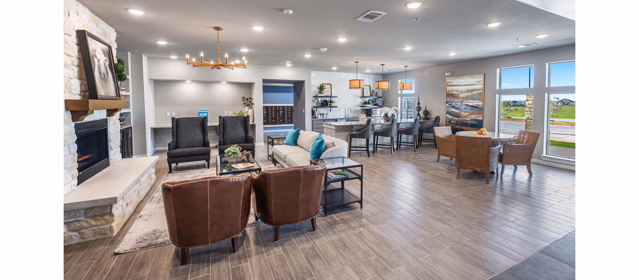 clubhouse at The Preserve at Gateway Apartments
