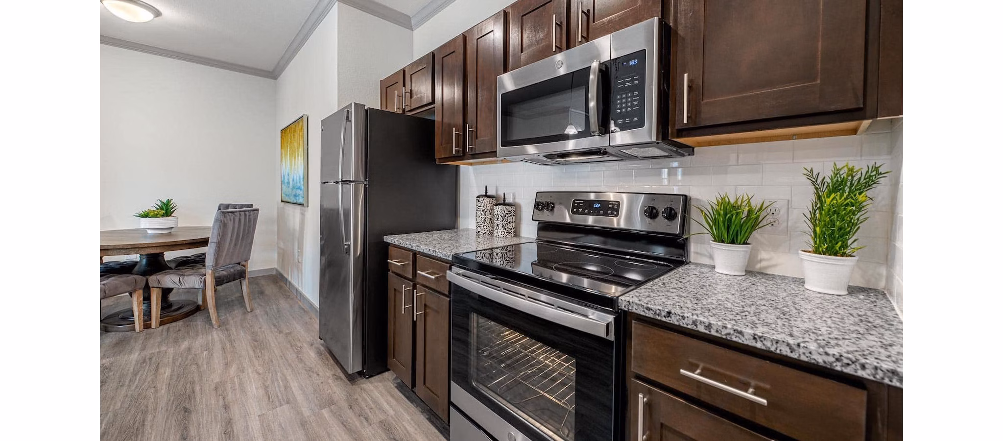 kitchen at The Preserve at Gateway Apartments