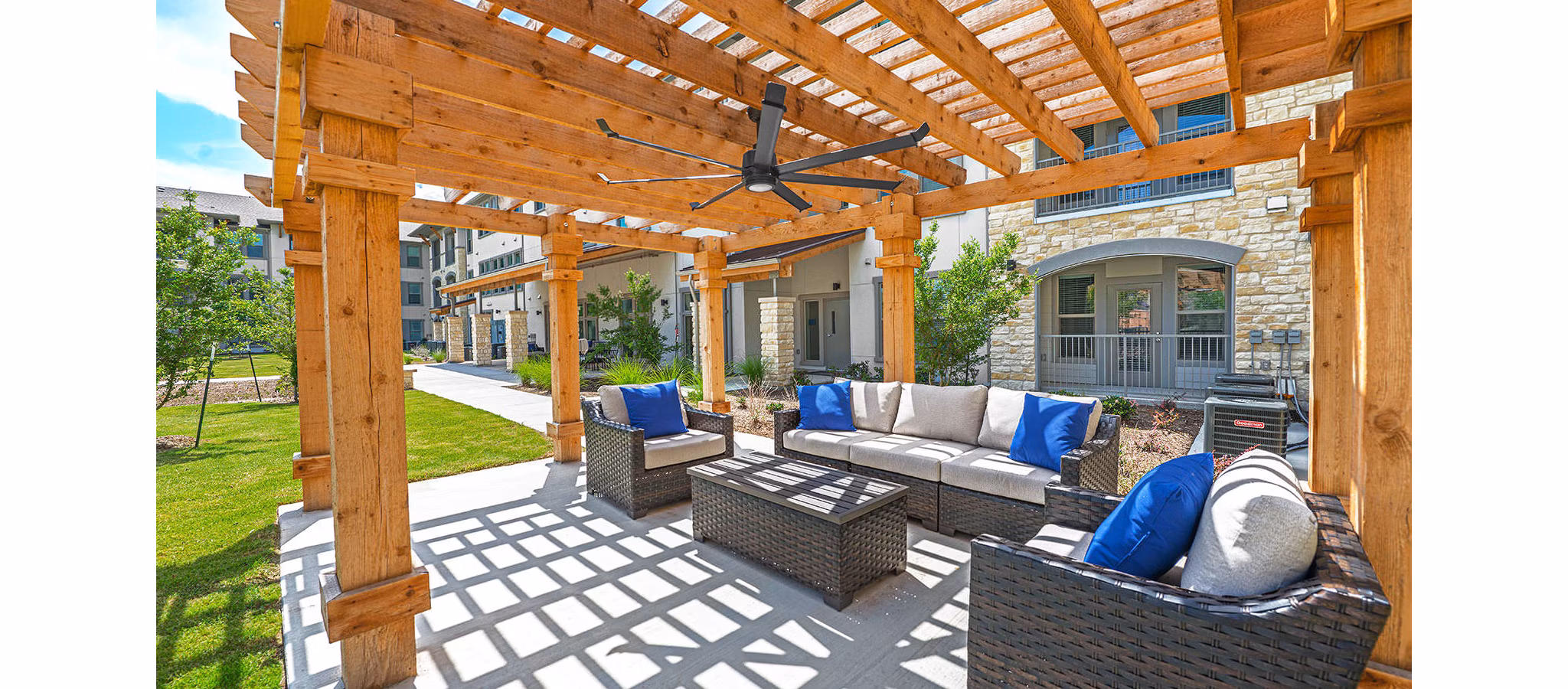 patio at The Preserve at Gateway Apartments