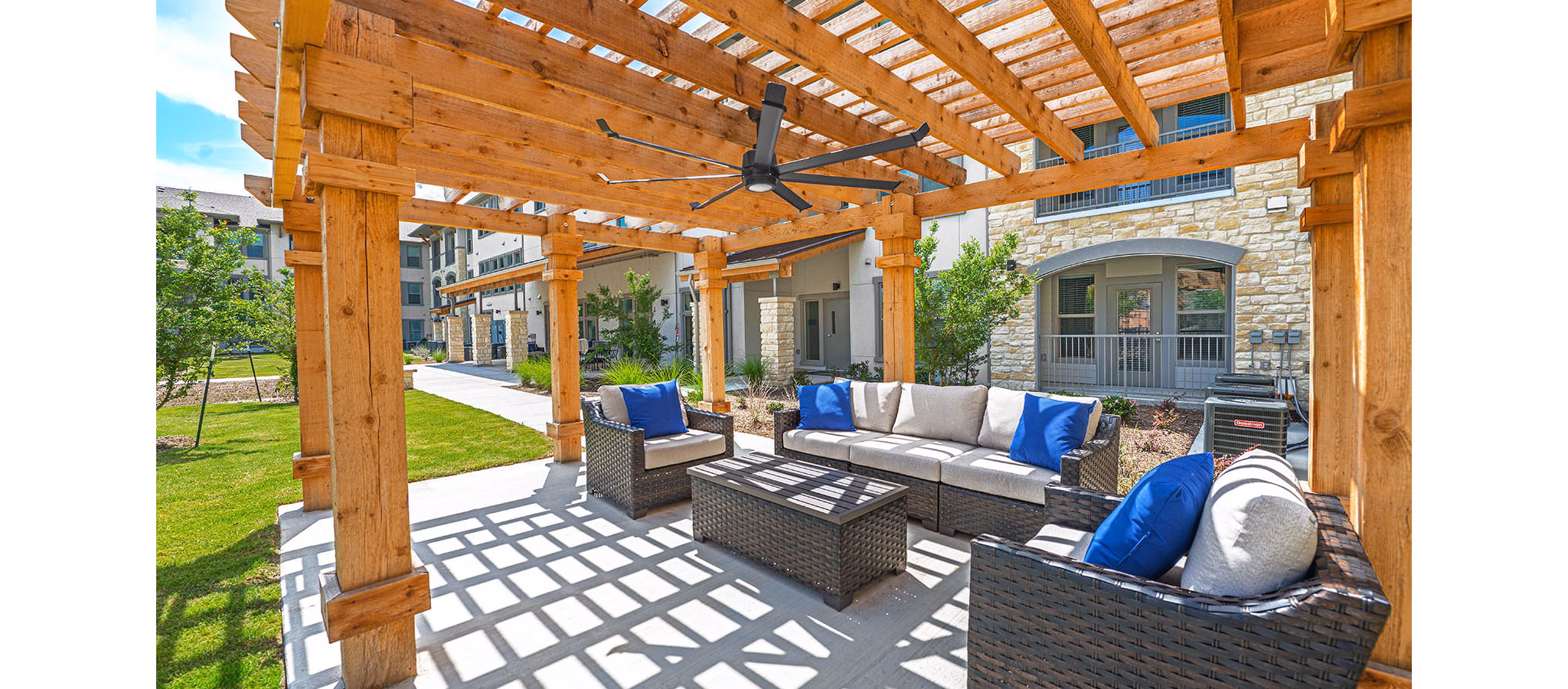 patio at The Preserve at Gateway Apartments