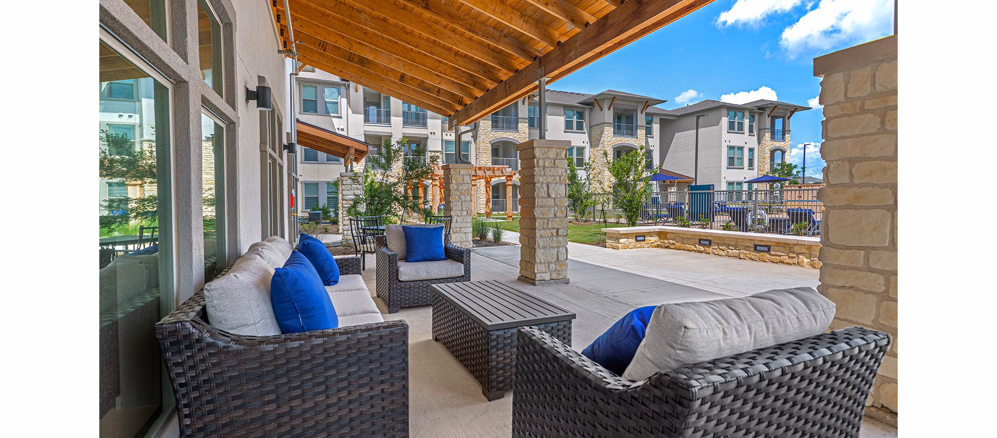 patio at The Preserve at Gateway Apartments