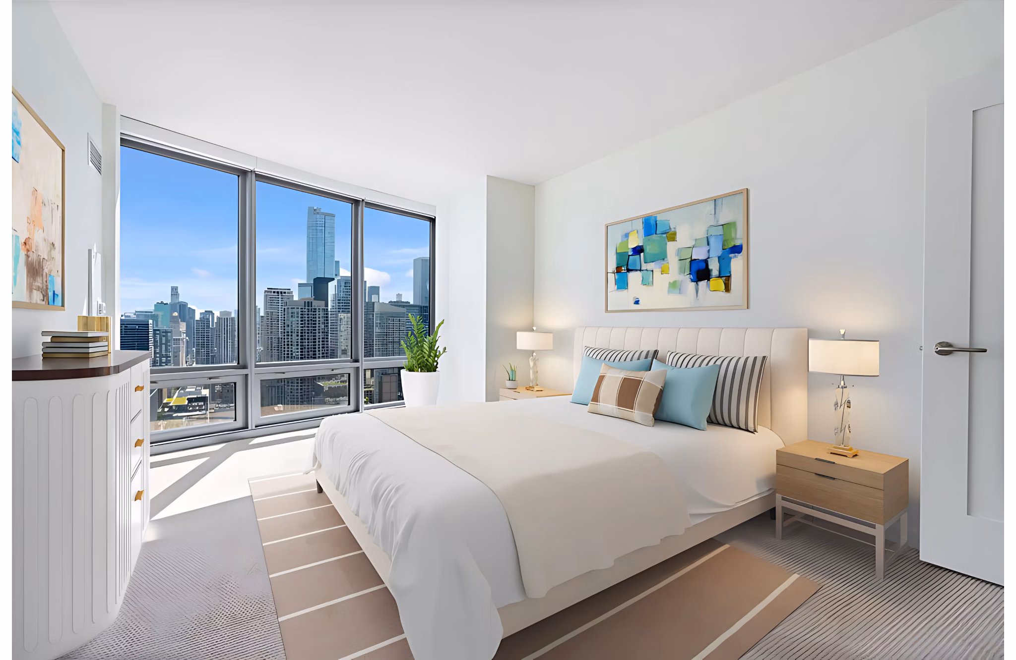 Bedroom at Hubbard Place Apartments