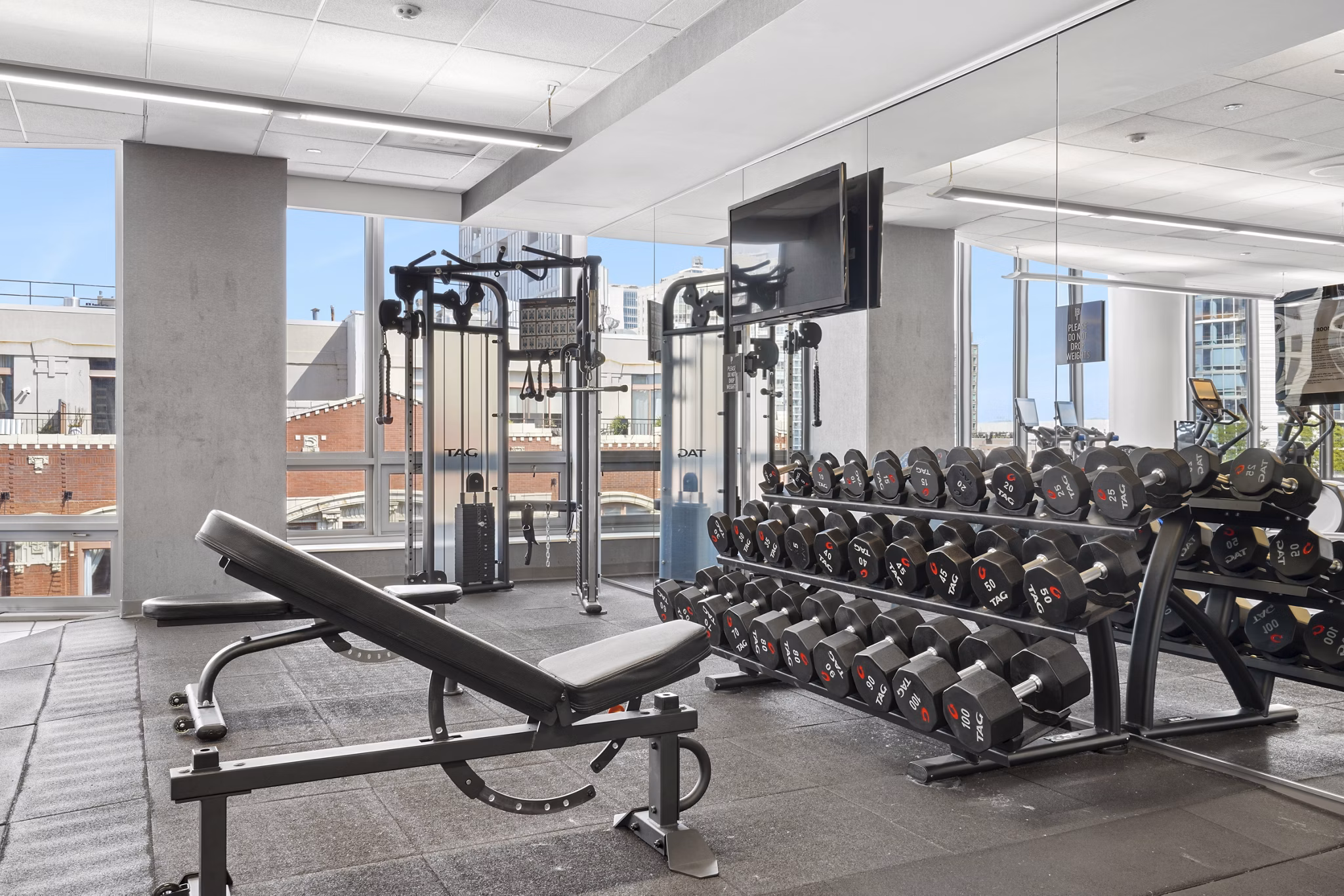 Fitness Center at Hubbard Place Apartments
