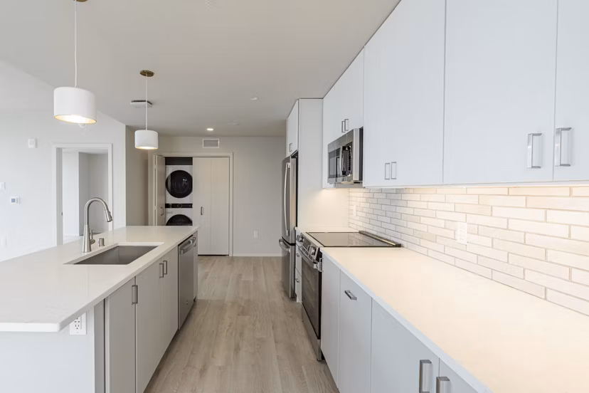 kitchen at ONE 09 Apartments 