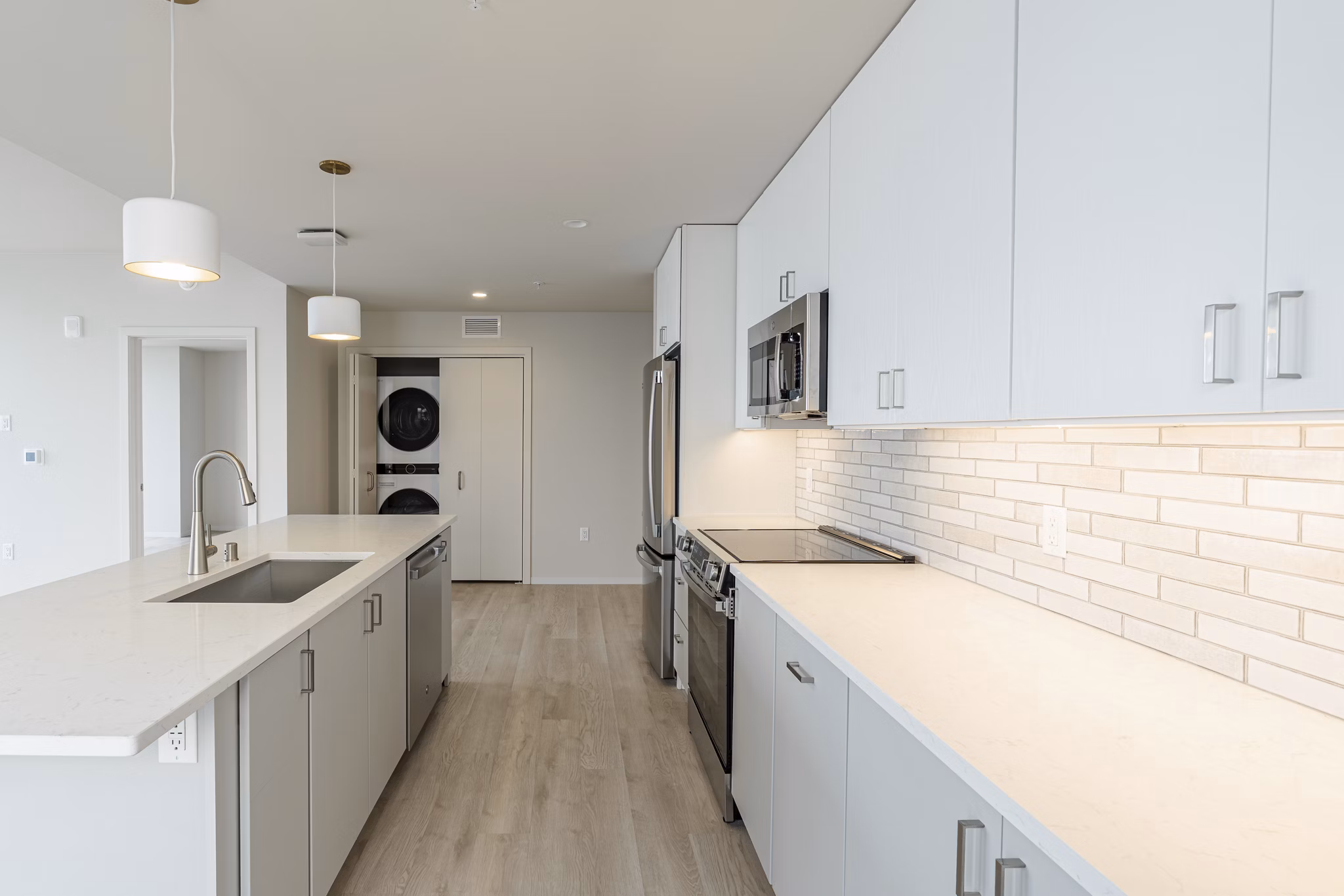 kitchen at ONE 09 Apartments 