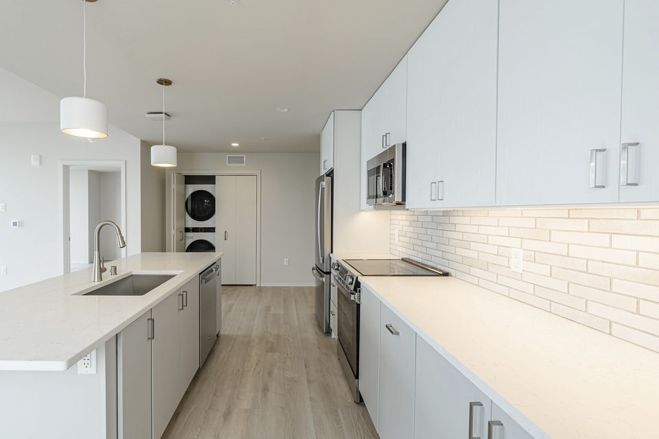 kitchen at ONE 09 Apartments 
