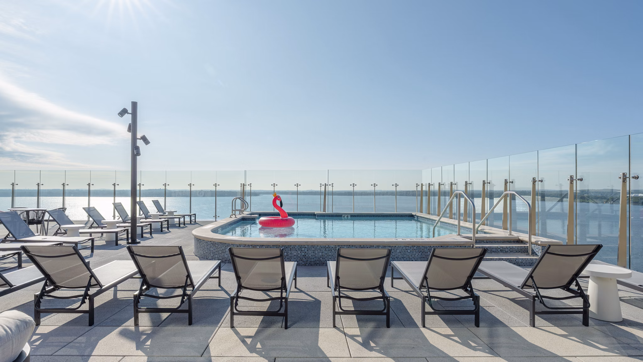 pool at ONE 09 Apartments 