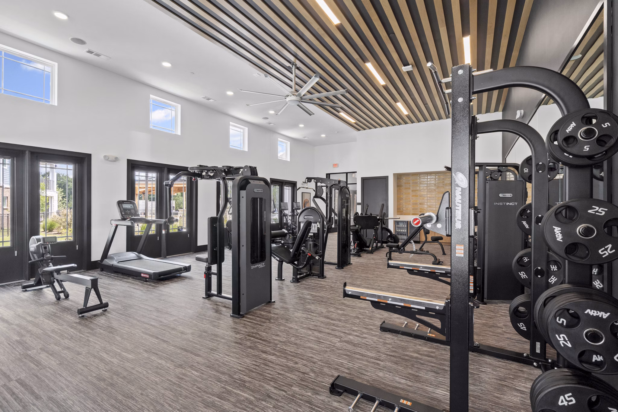 fitness center at Alpine Creekside Apartments