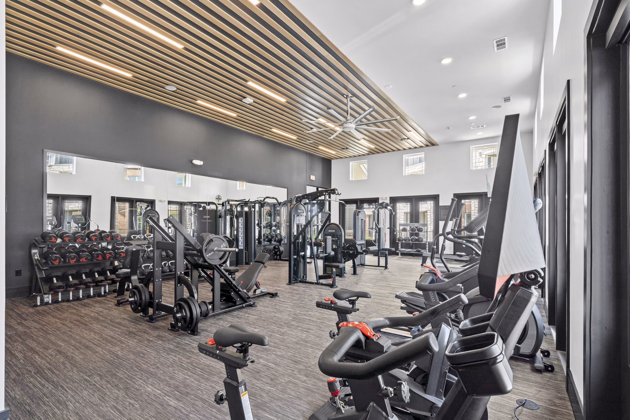 fitness center at Alpine Creekside Apartments
