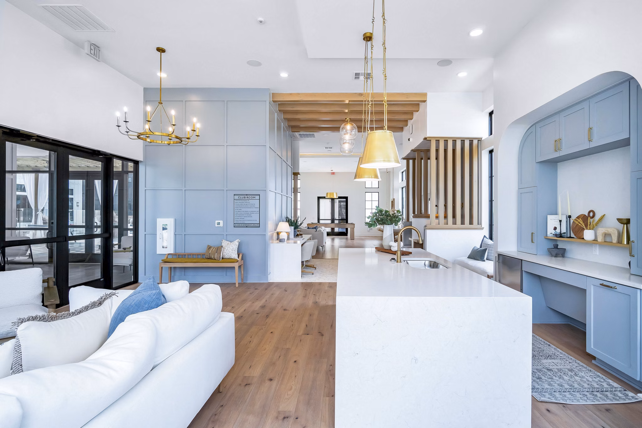clubhouse at Citizen House Blue Bluff Apartments
