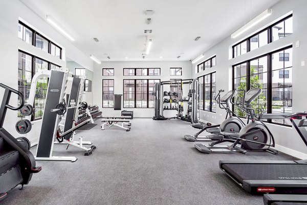 fitness center at Citizen House Blue Bluff Apartments