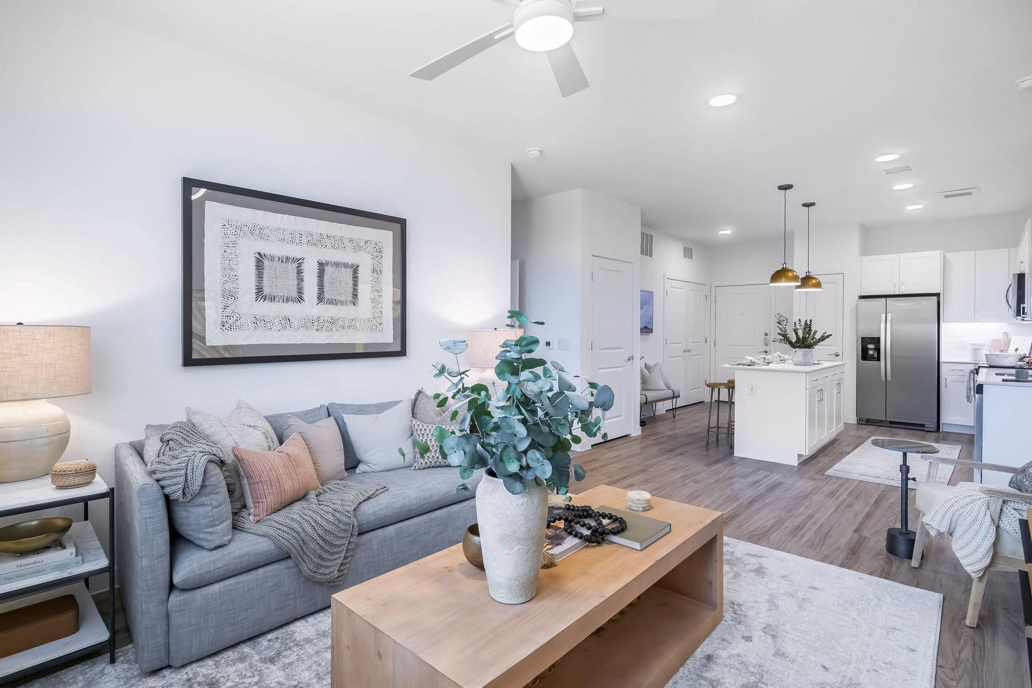 living room at Citizen House Blue Bluff Apartment