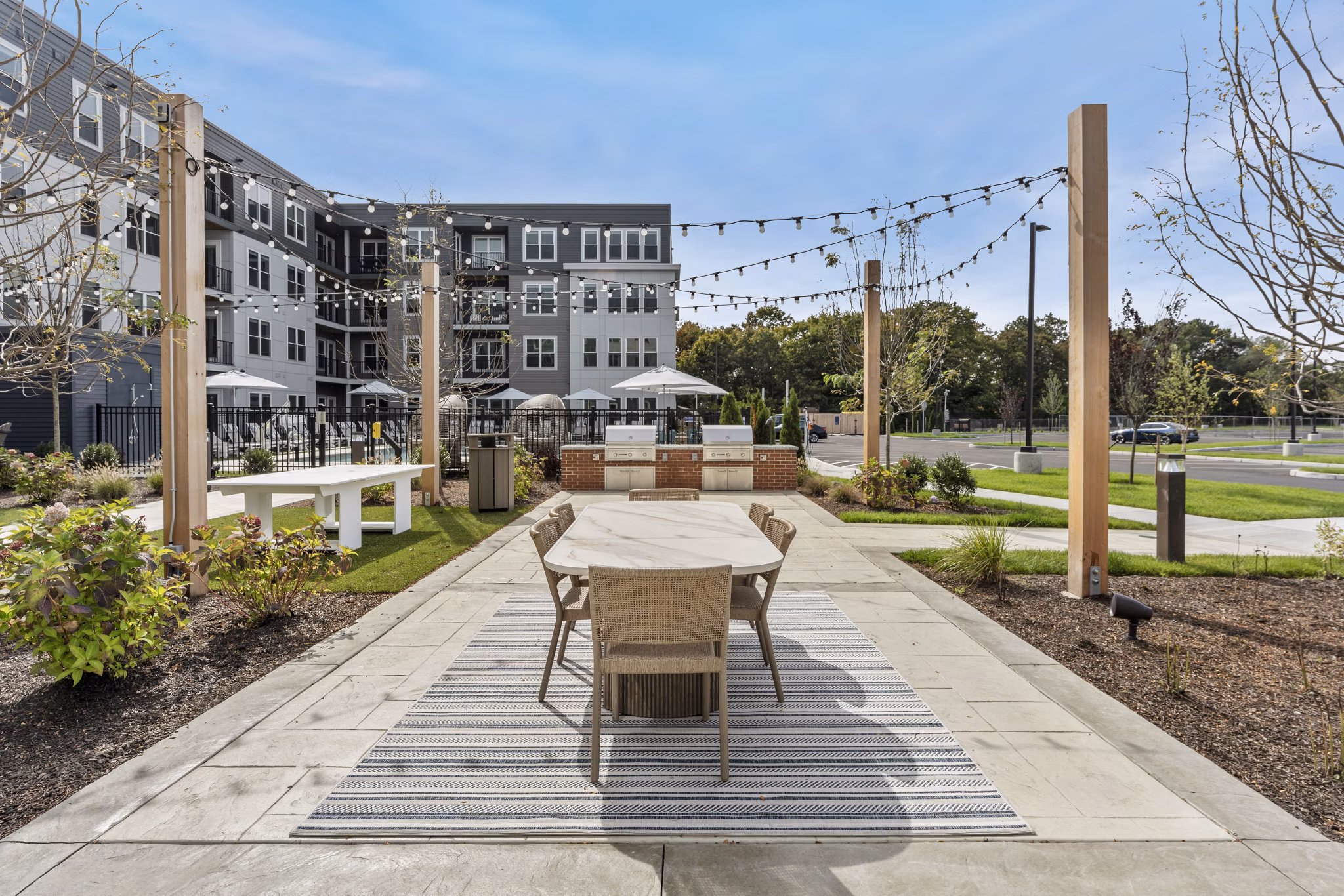grill area at Alta Altitude Apartments