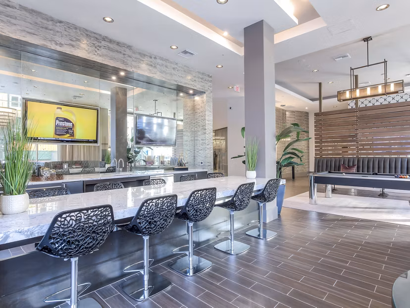 clubhouse at The Adeline Apartments