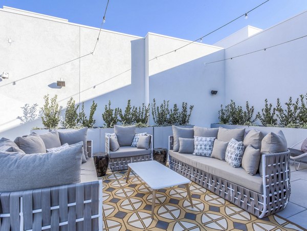 patio at The Adeline Apartments