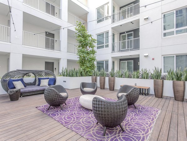 patio at The Adeline Apartments