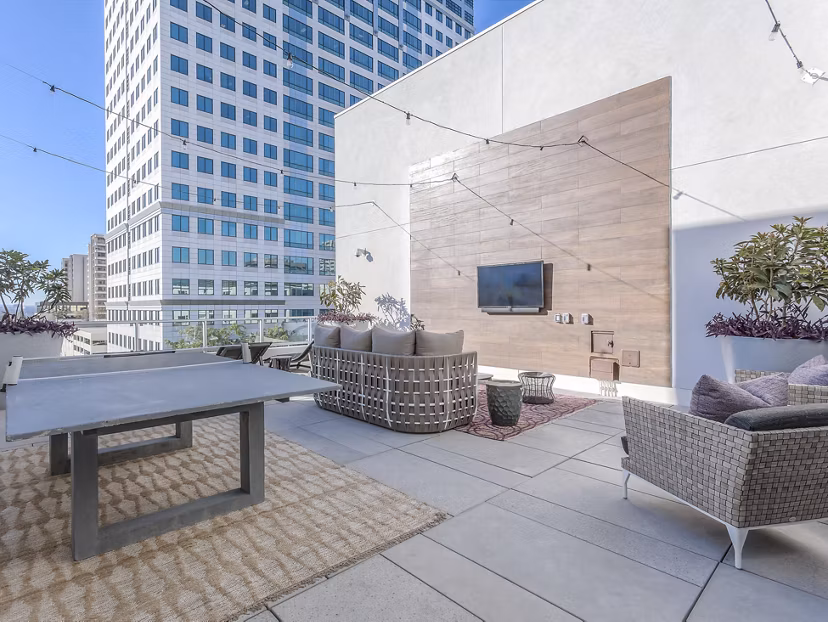 recreational area/patio at The Adeline Apartments