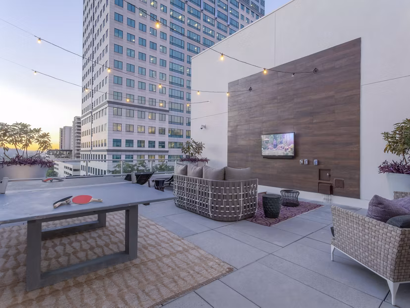 recreational area/patio at The Adeline Apartments
