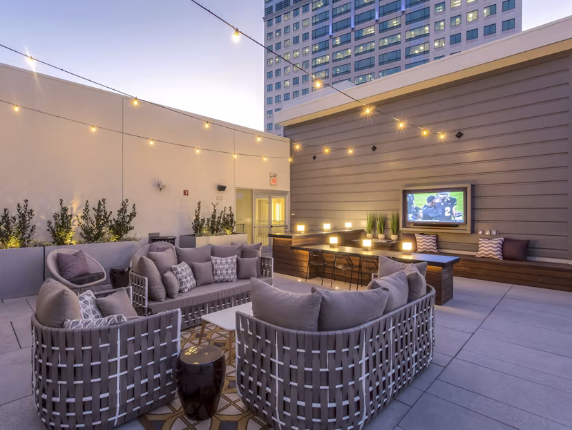 patio at The Adeline Apartments