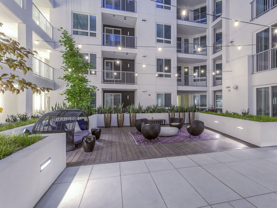 patio at The Adeline Apartments