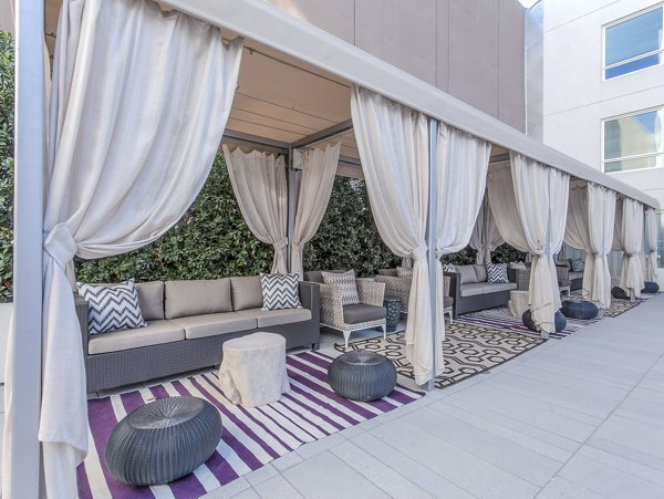 fire pit/patio at The Adeline Apartments