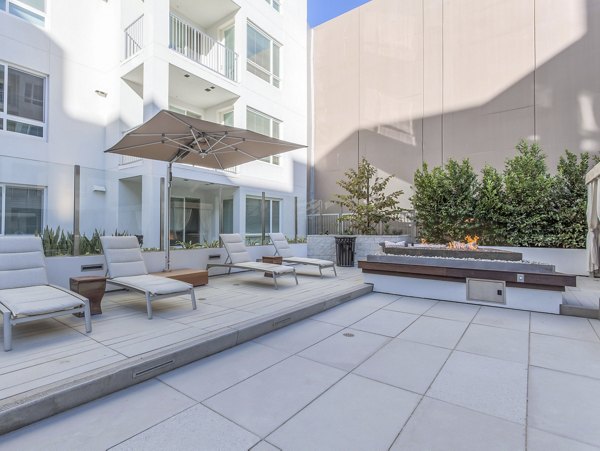 fire pit/patio at The Adeline Apartments
