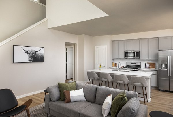 living room at Sycamore Heights Apartments