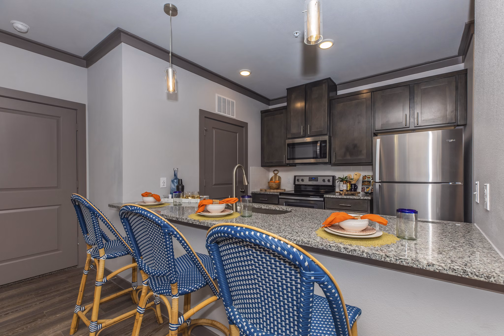 kitchen at Willowbend Phase 1 Apartments 