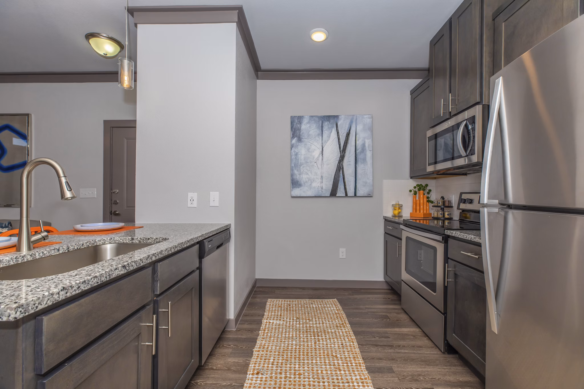 kitchen at Willowbend Phase 1 Apartments 
