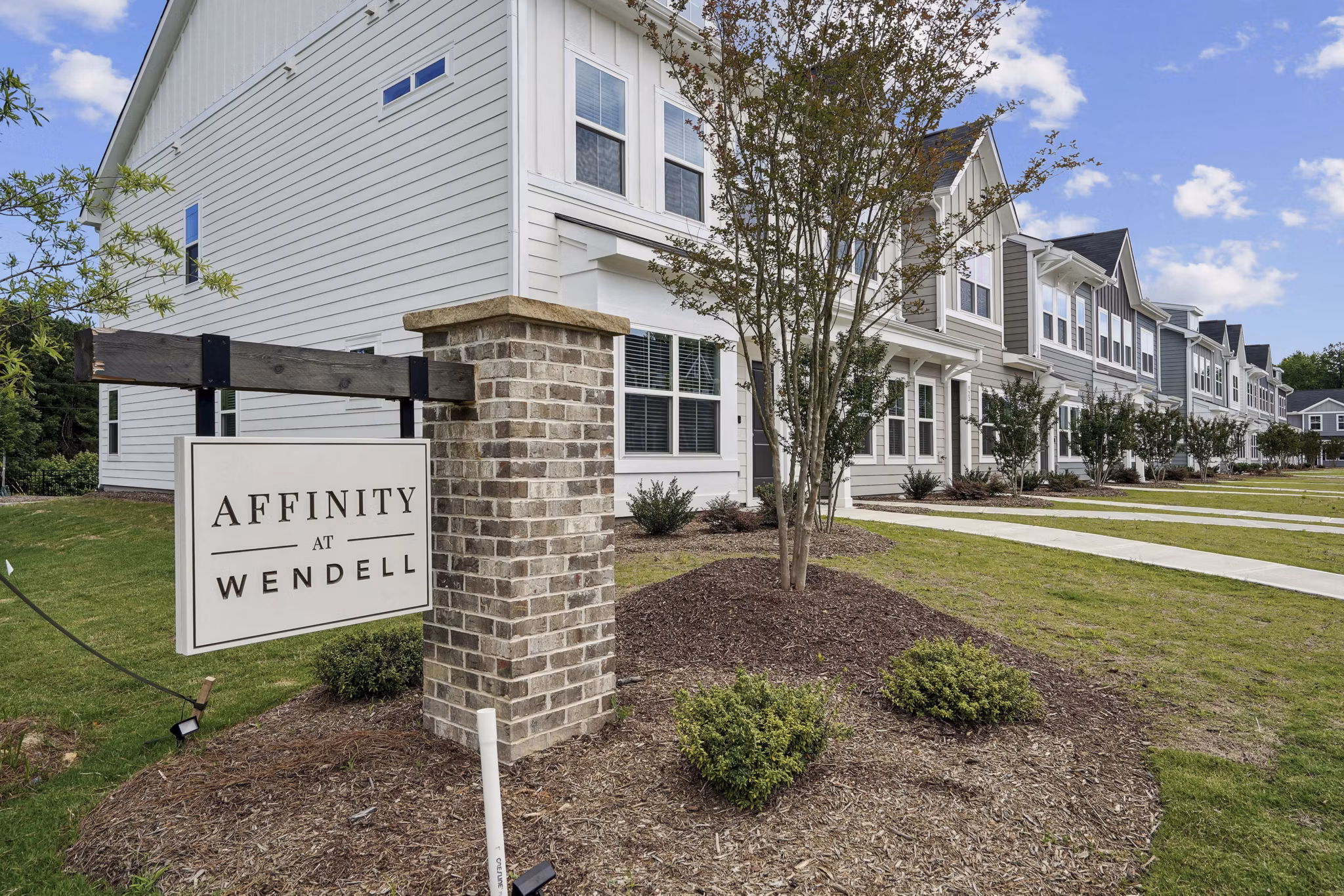 signage at Affinity at Wendell Apartments