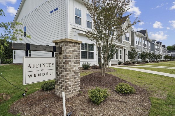 signage at Affinity at Wendell Apartments