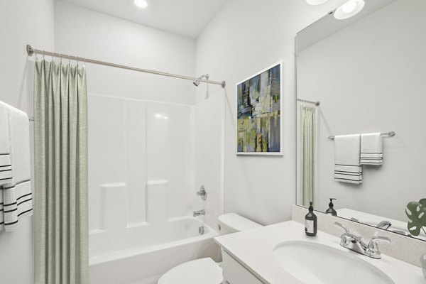 bathroom at Affinity at Wendell Apartments