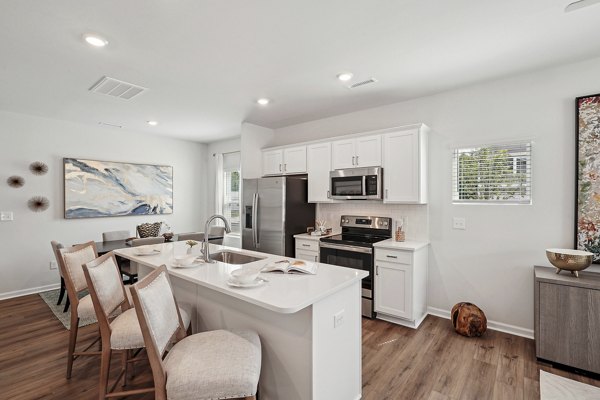 kitchen at Affinity at Wendell Apartments