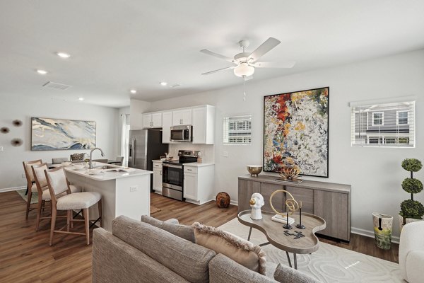 kitchen at Affinity at Wendell Apartments