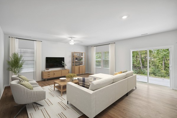 living room at Affinity at Wendell Apartments