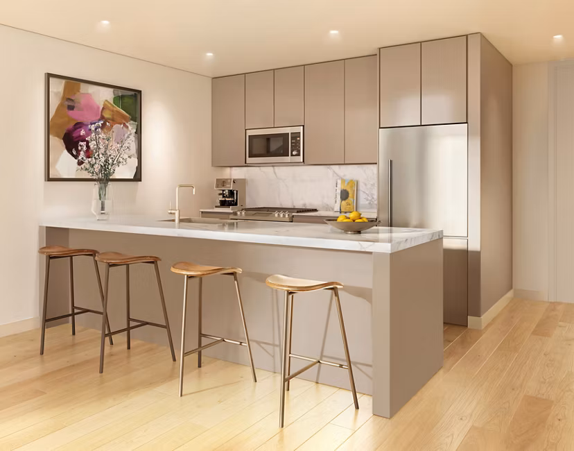 rendering at The Brook Apartments