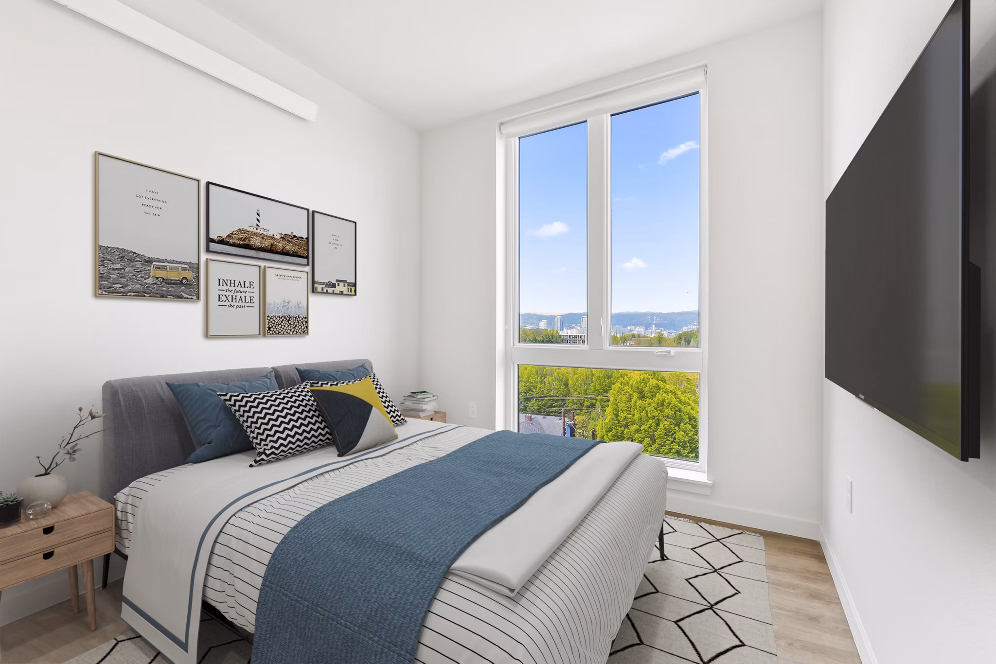 bedroom at Holloway Apartments