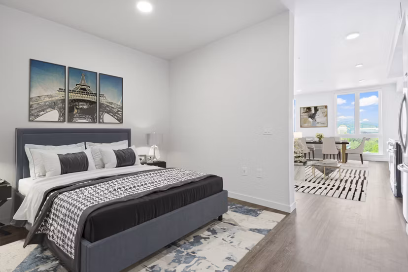 bedroom at Holloway Apartments