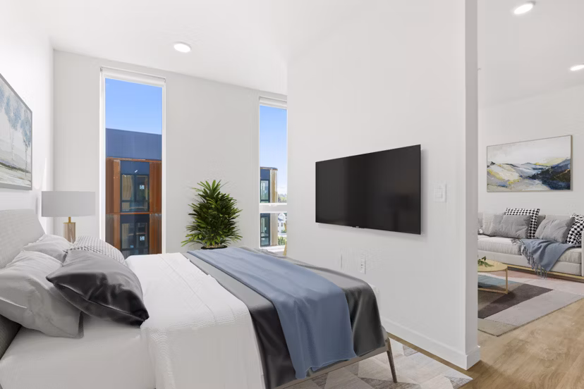 bedroom at Holloway Apartments