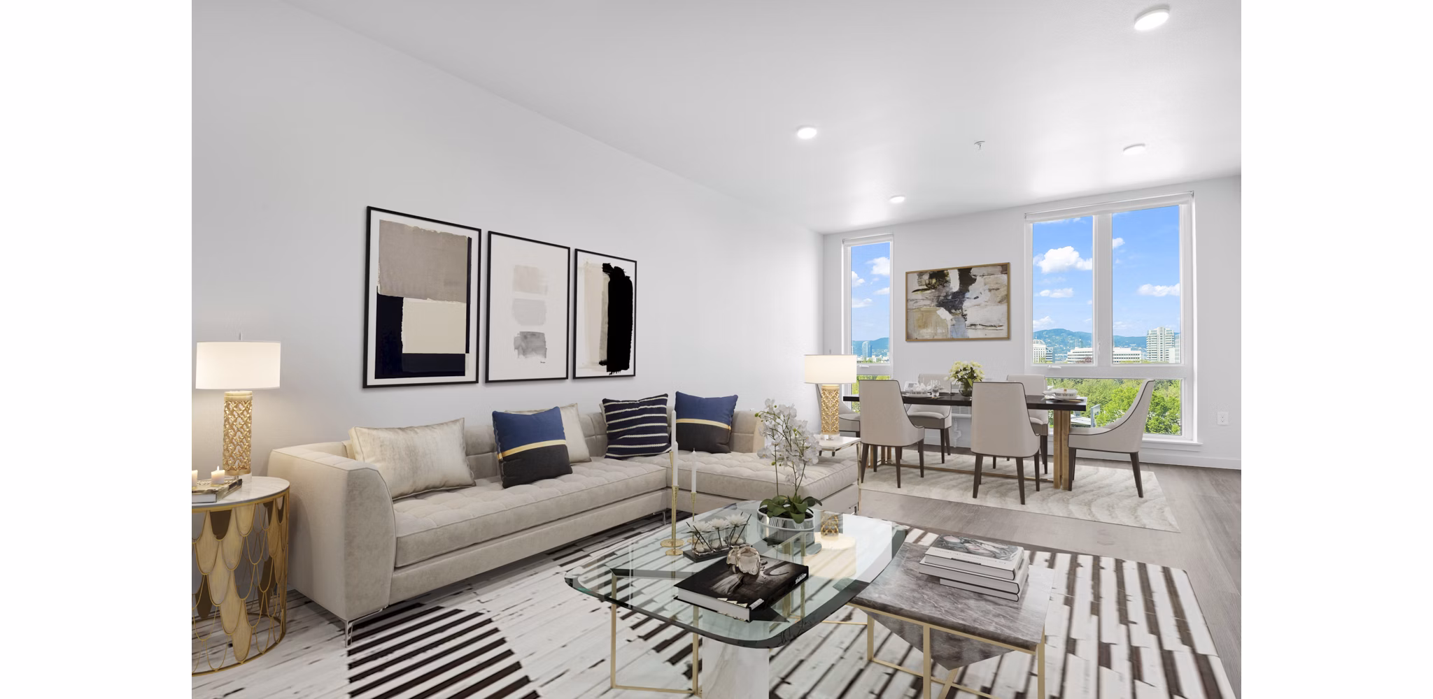 living room at Holloway Apartments