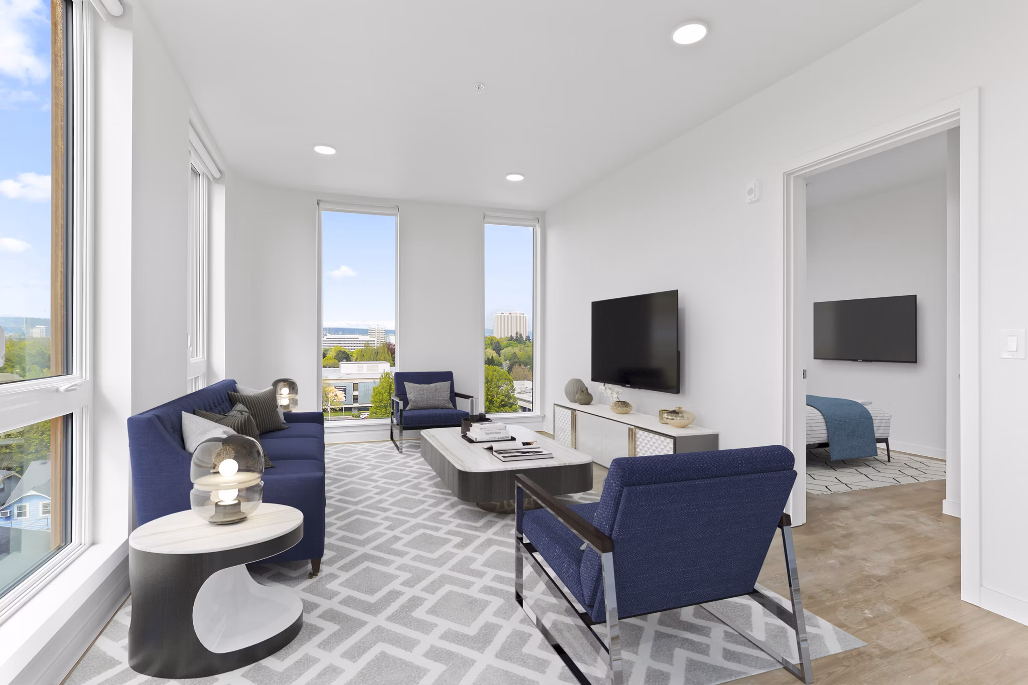 living room at Holloway Apartments