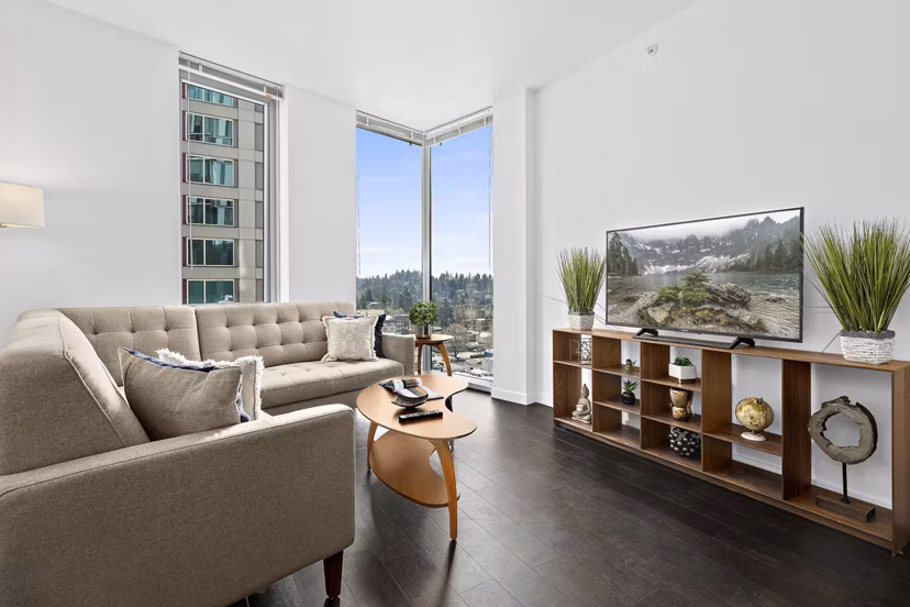 living room at Soma Towers Apartments