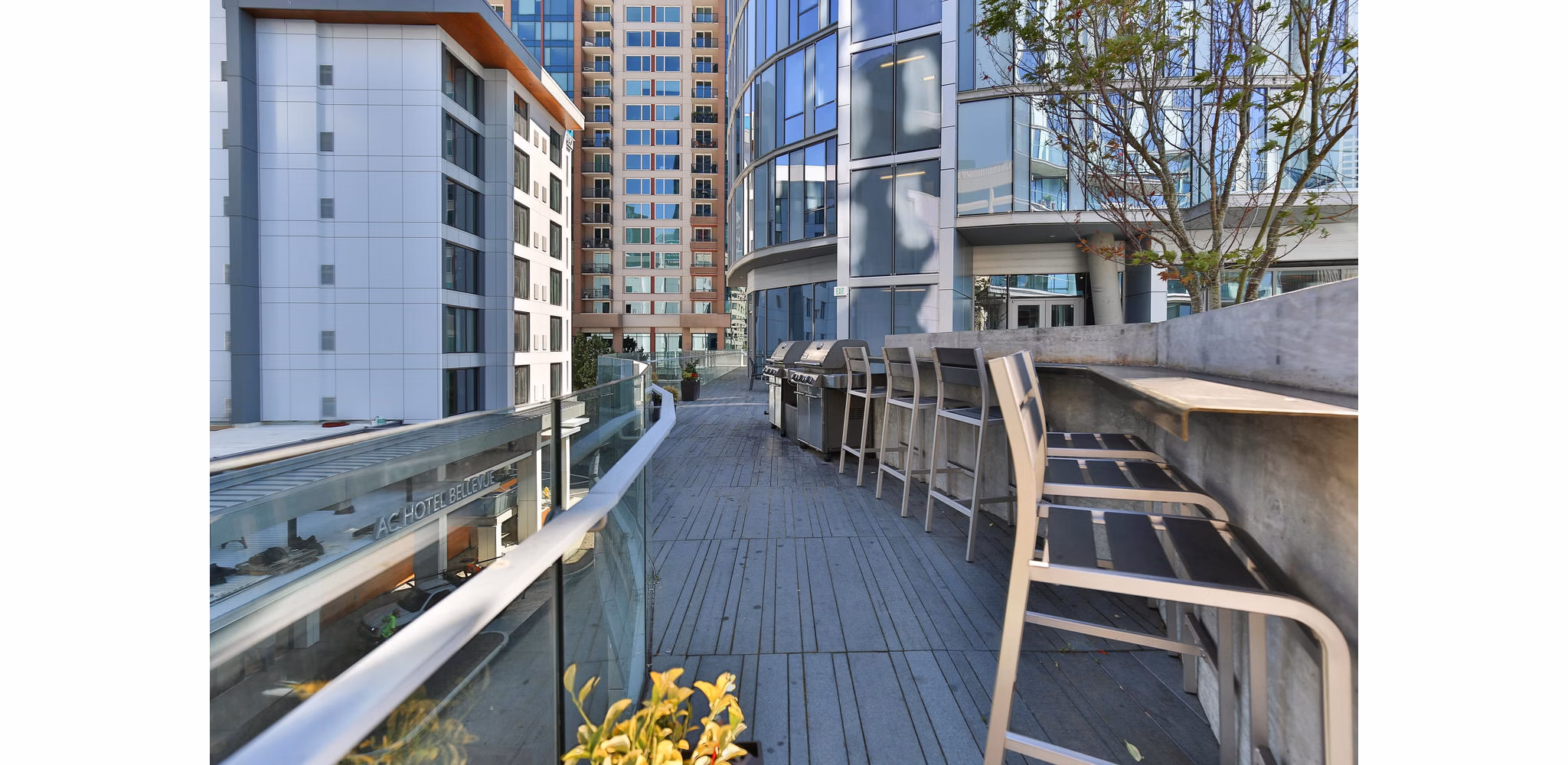patio at Soma Towers Apartments