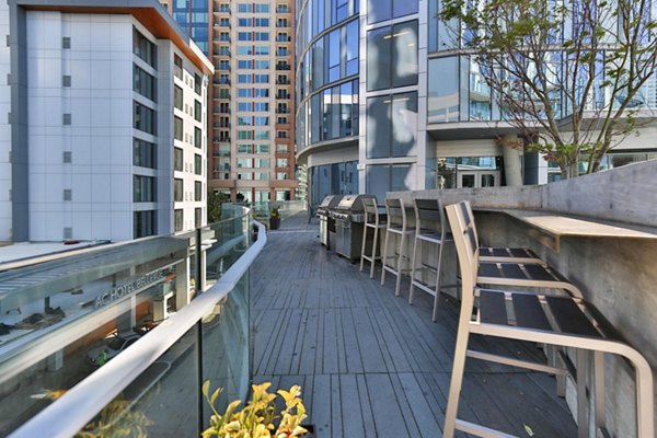 patio at Soma Towers Apartments