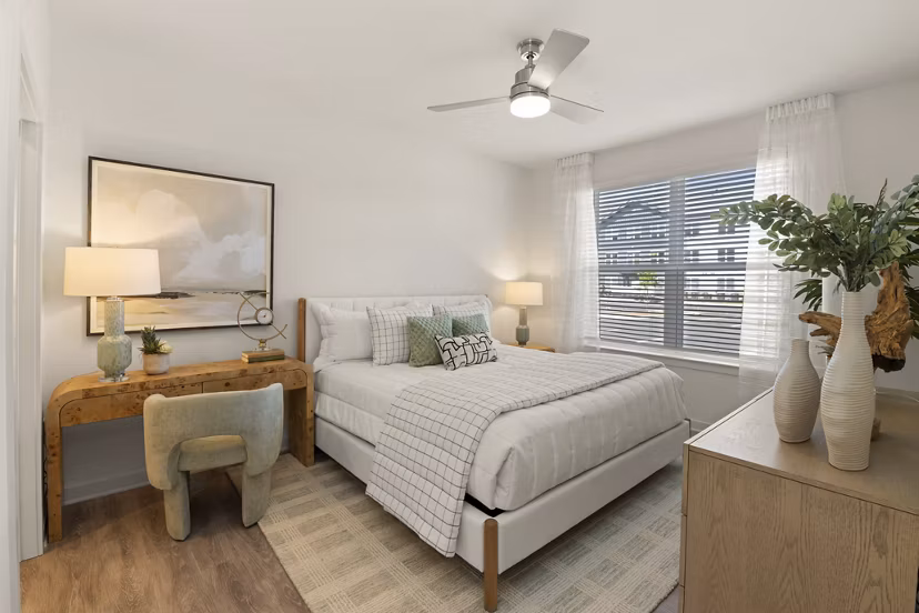 bedroom at East Mint Apartments