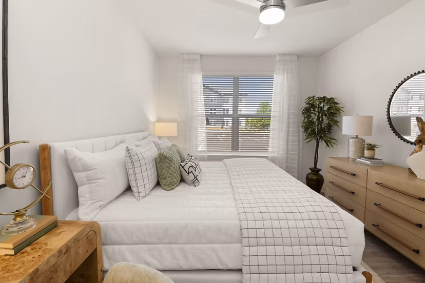 bedroom at East Mint Apartments